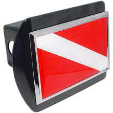 Dive Flag Metal Hitch Covers Picture